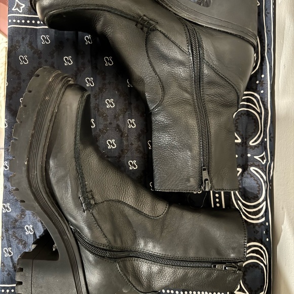 Free People Black Tight Ankle Boot - Picture 2 of 7